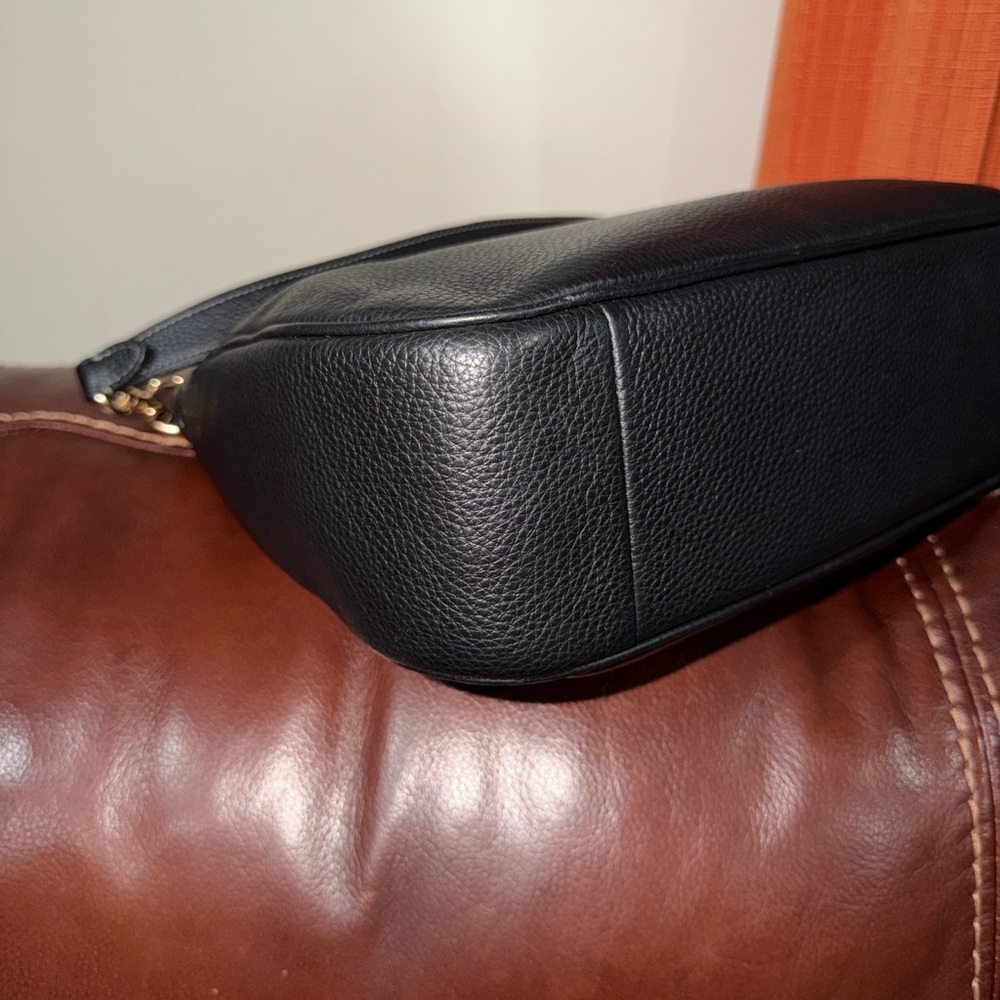 SOLD‼️Coach Teri Hobo Black Leather Shoulder Bag - Picture 9 of 13